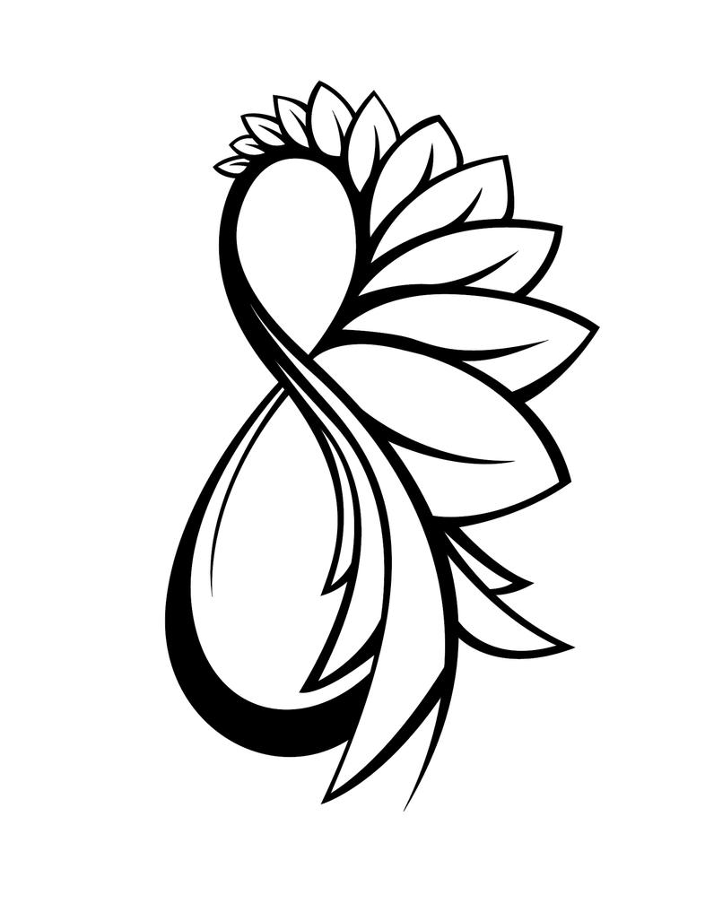 Charity's Tattoo - flower tattoo