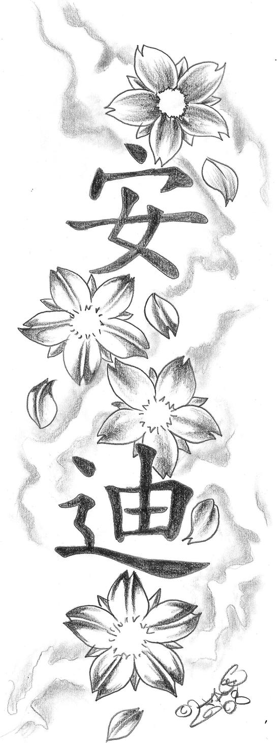 Flower Tattoo Drawings and Designs