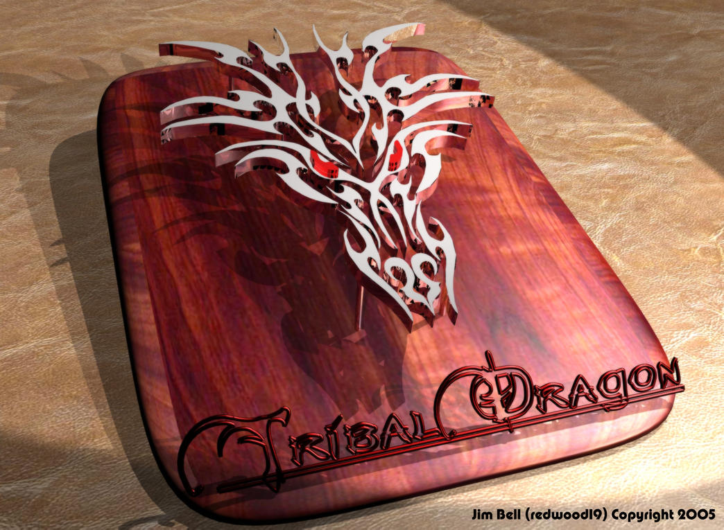 Tribal Dragon 3D by redwood19
