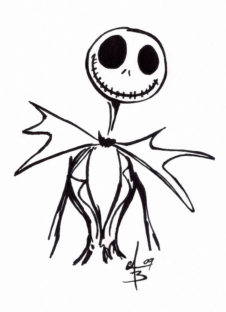 jack skeleton coloring pages - photo #12