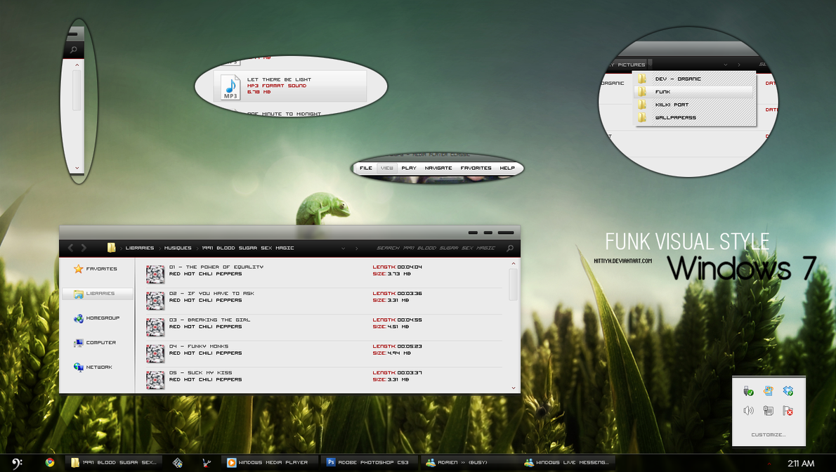 Funky theme for windows 7