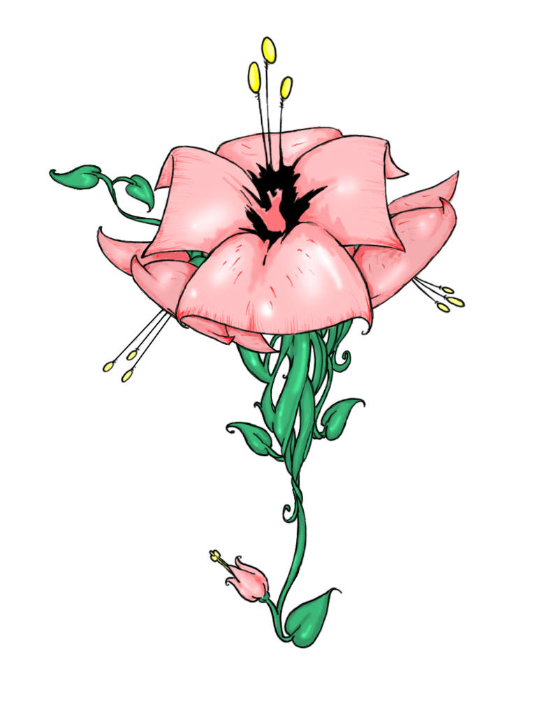 Flower tattoo by SamHall on
