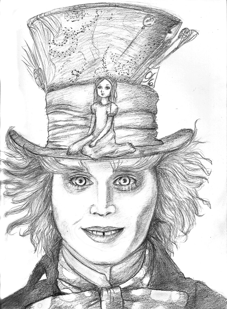 mad hatter johnny depp coloring pages - photo #44