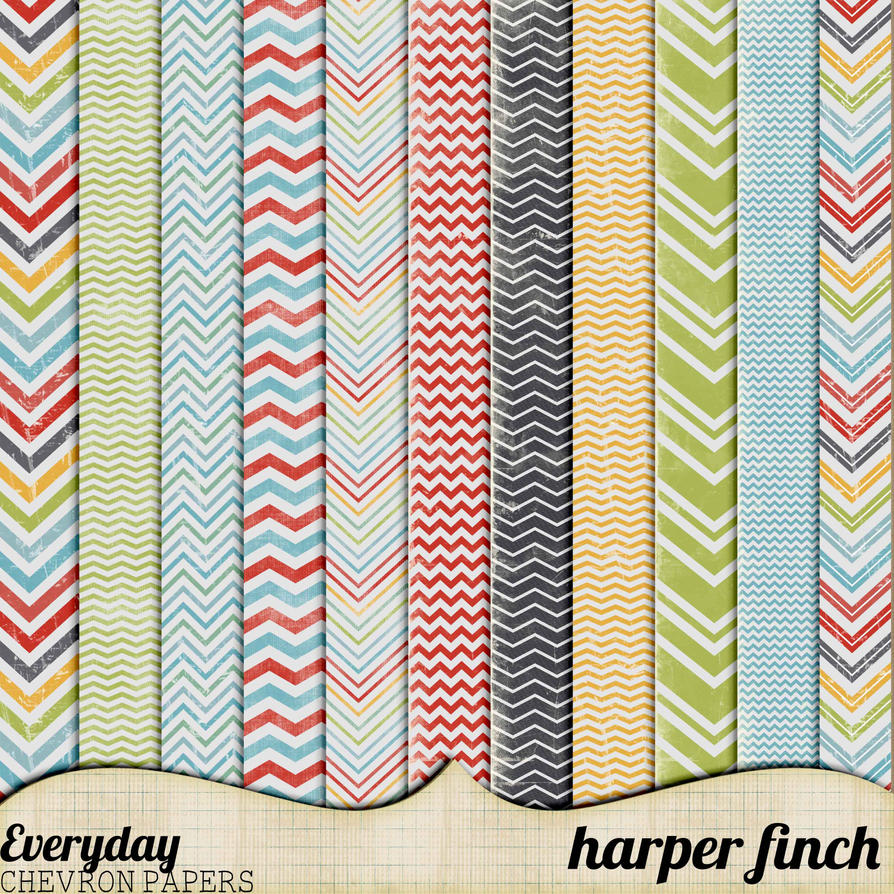 Everyday Chevron Papers by Harper Finch by harperfinch