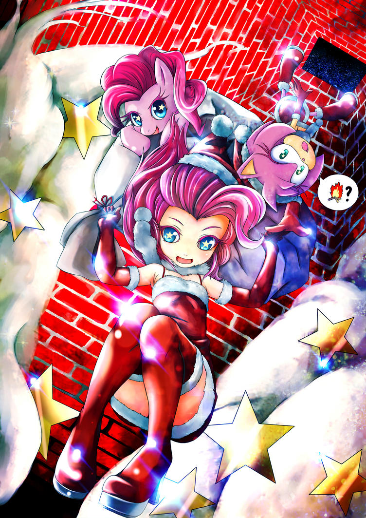 mlp_pinkie_pie_and_rose_merry_xmas_by_sk