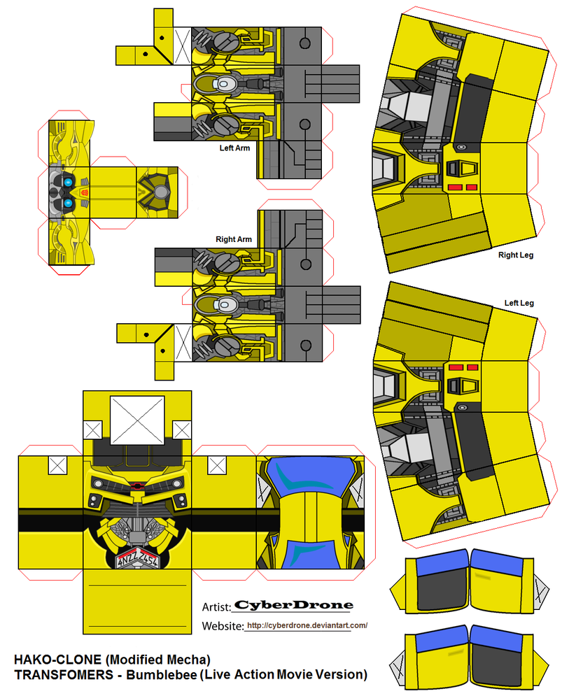 Store Store  Best  A templates Transformers Papercraft transformers ~ A Bumblebee Best papercraft