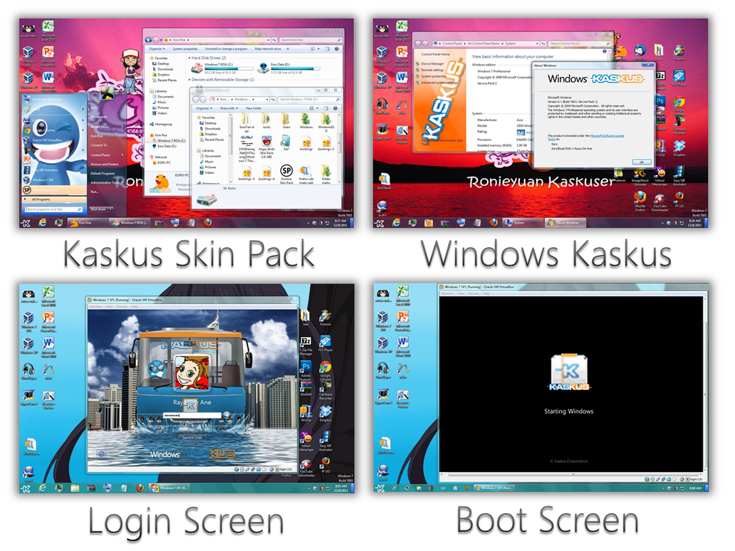 Classic Blue SkinPack for Win7
