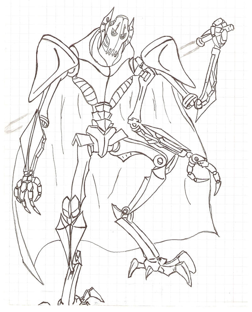 general grievous coloring sheet pages - photo #36