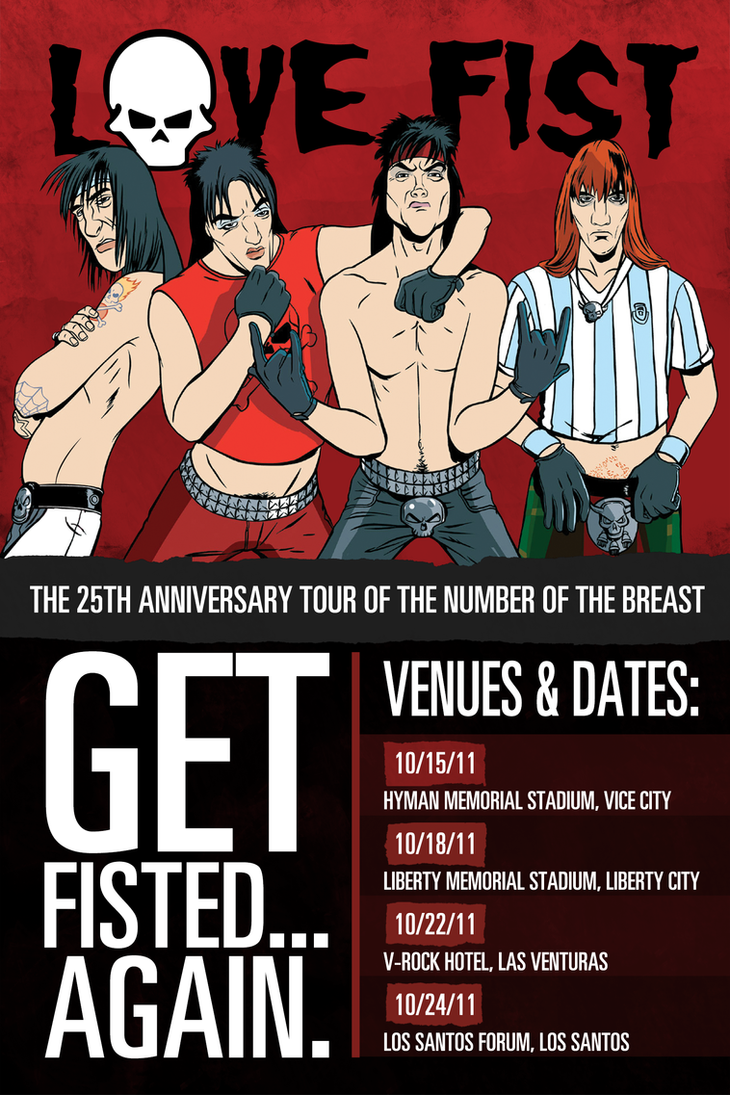 Grand Theft Auto Poster: Love Fist Tour by MattTheKid on ...