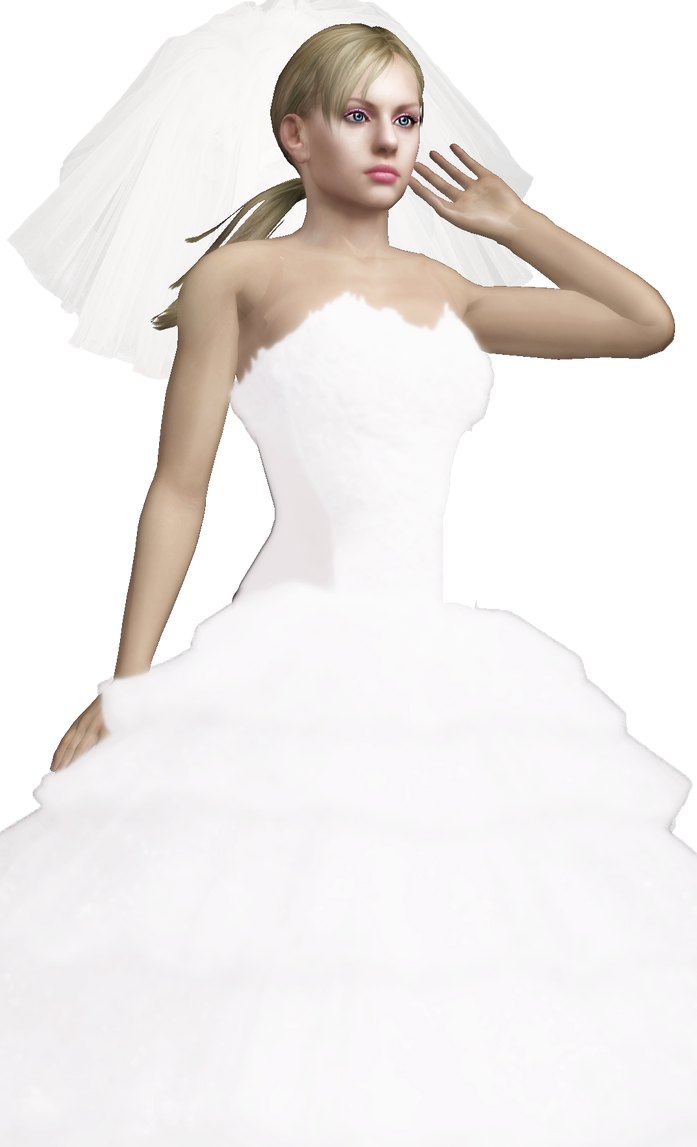 Jill Valentine, Wedding Dress - Artwork by Athenly