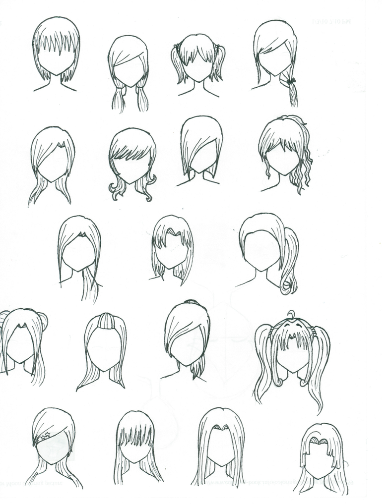 Anime Girl Hair by AnimeFreak493 on DeviantArt