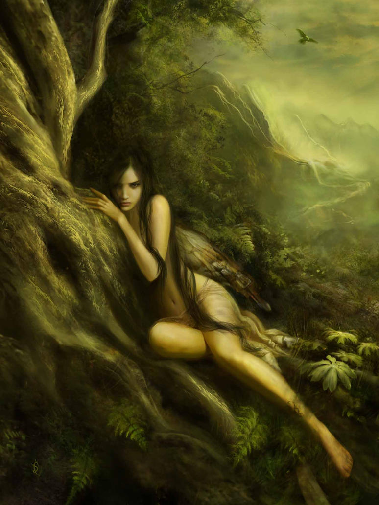 shadowlands forest fantasy gloria scholik fairy girl