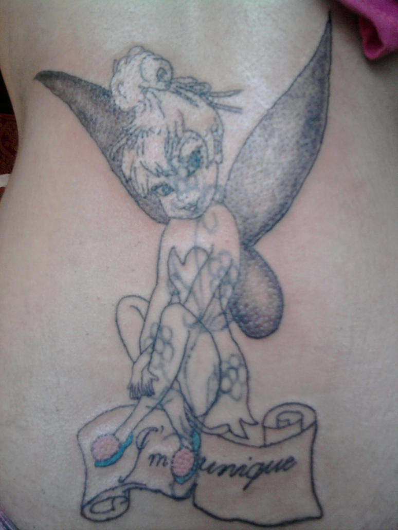 Tinkerbell cover up | Flower Tattoo