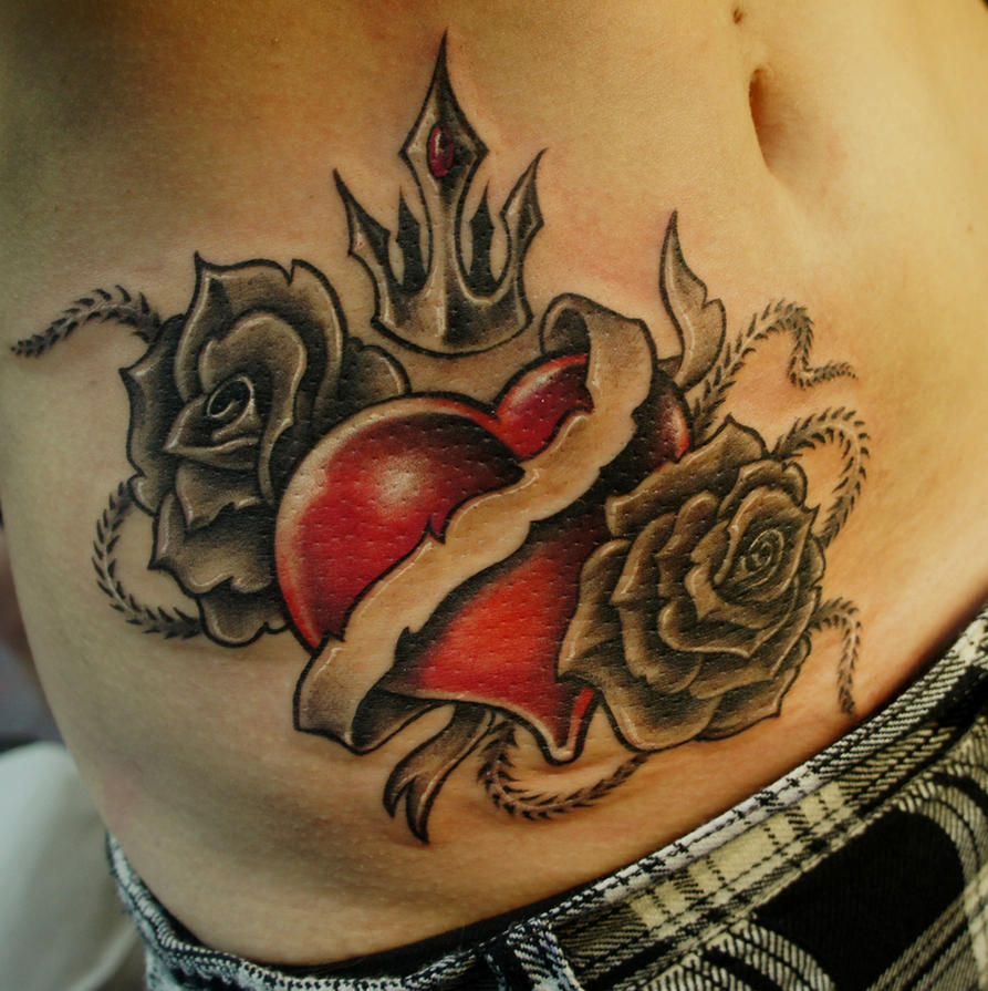 heart tattoo designs crow tattoo heart tattoos