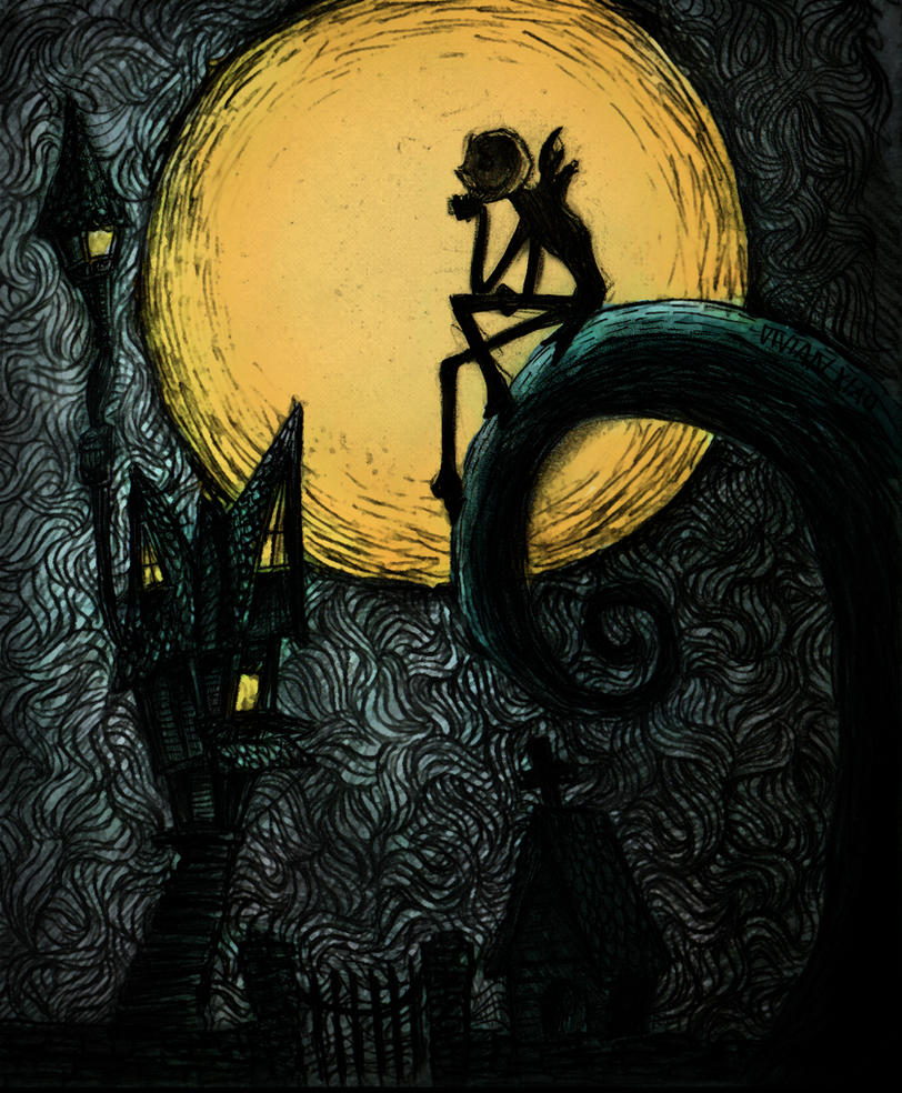 Nightmare Before Christmas - color by vivsters on DeviantArt