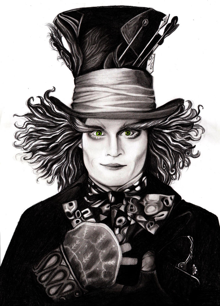 mad hatter johnny depp coloring pages - photo #27