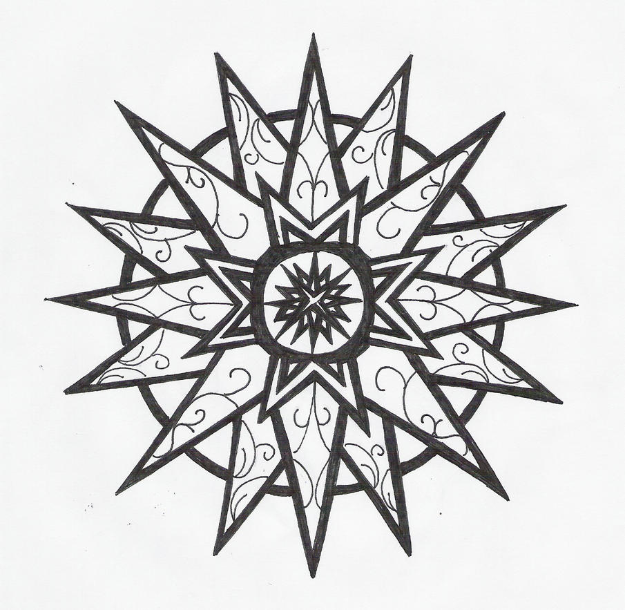 Star flower | Flower Tattoo