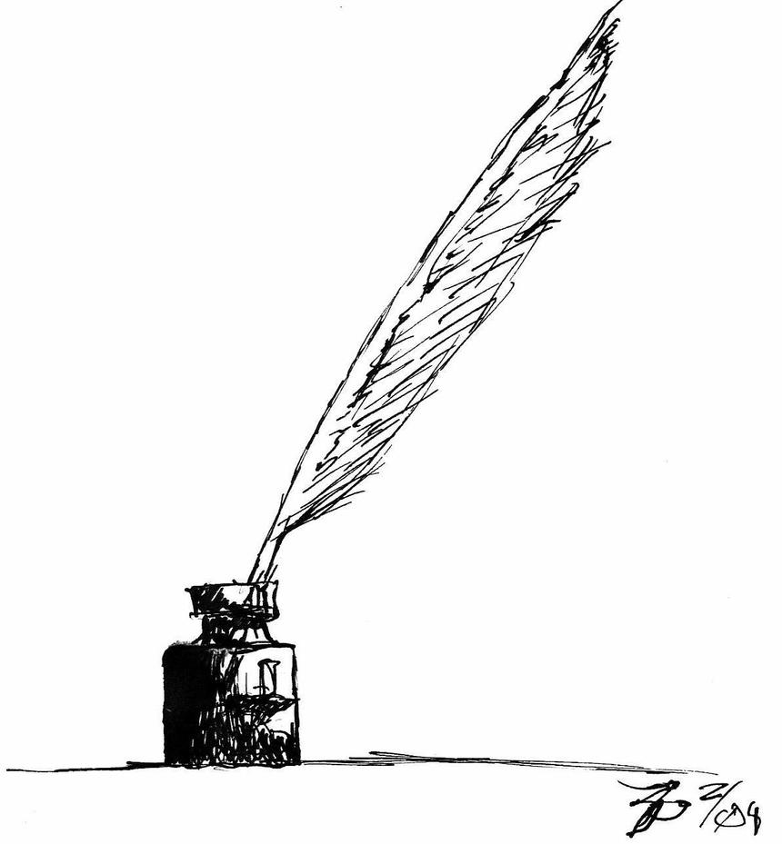 clip art quill and inkwell - photo #31