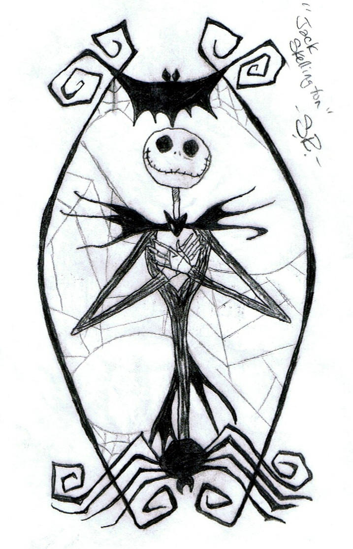 jack skellington nightmare before christmas coloring pages - photo #43