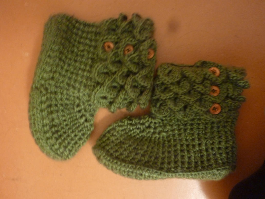 Crocodile Stitch Crochet Boots by salatkaninchen on DeviantArt