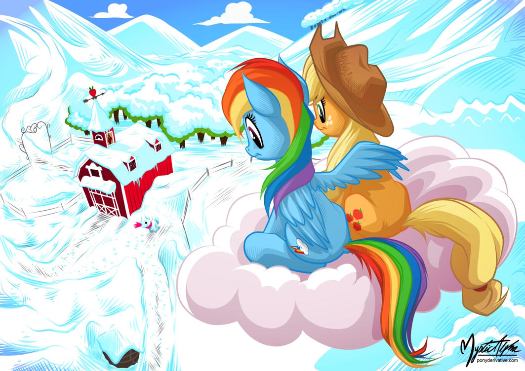 [Obrázek: rainbow_and_applejack___snowy_farm_by_my...6ijyqs.jpg]