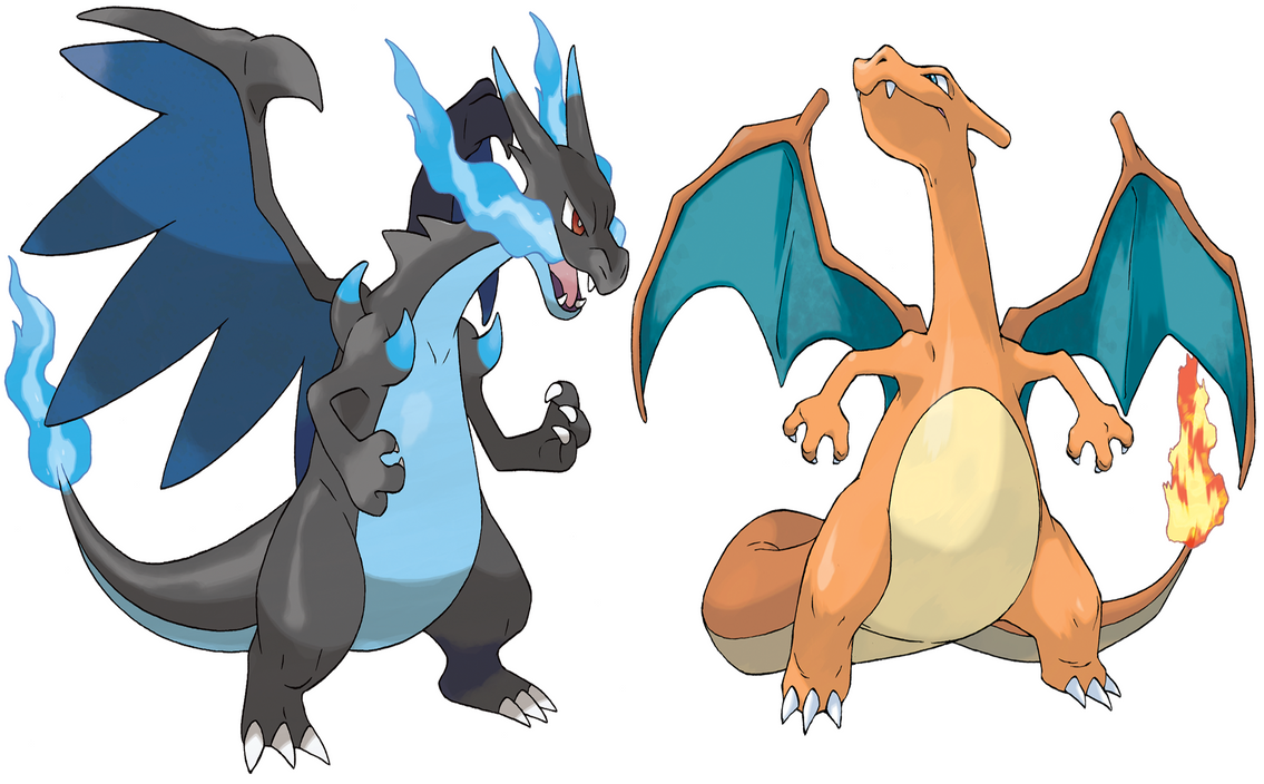 [Image: charizard_and_mega_charizard_x_by_frie_ice-d6perw9.png]