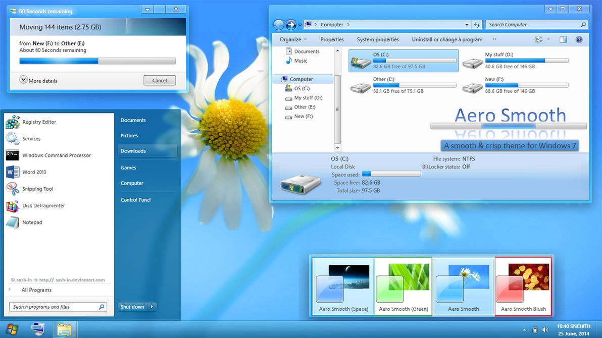 Gray8 Blue theme for Win8.1