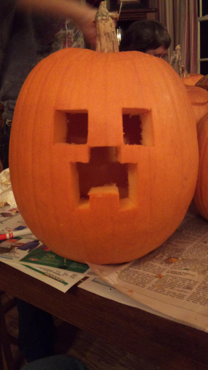 Minecraft Creeper Pumpkin by Darkksaber on DeviantArt