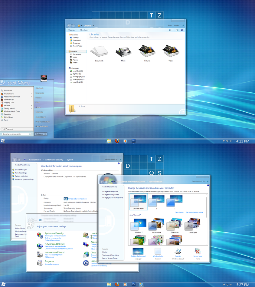 Shade theme for Win7