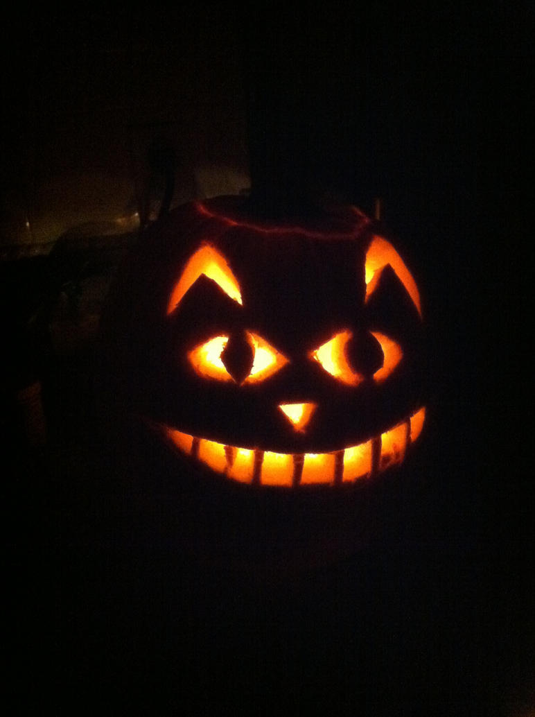 Cheshire Cat Pumpkin by PsychedelicSeal on deviantART