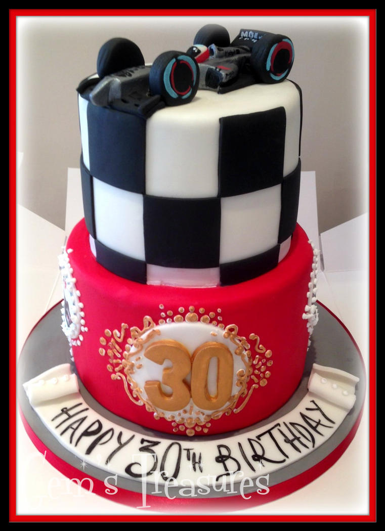 Formula One 30th Cake! by gertygetsgangster on deviantART